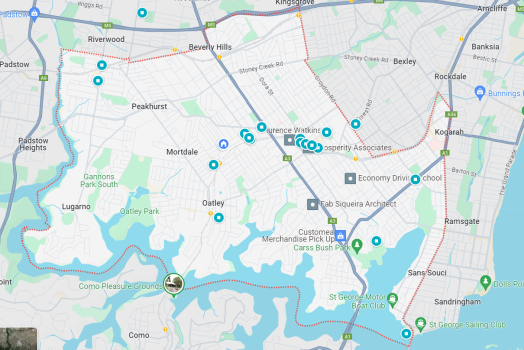 Georges river NSW All suburbs