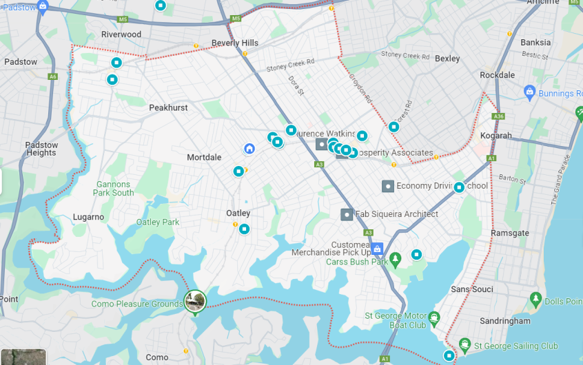 Georges river NSW All suburbs