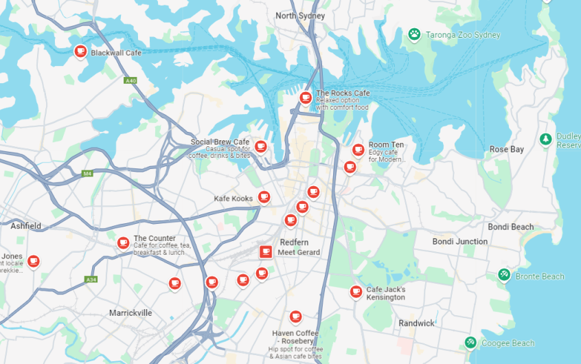 Top cafe in NSW